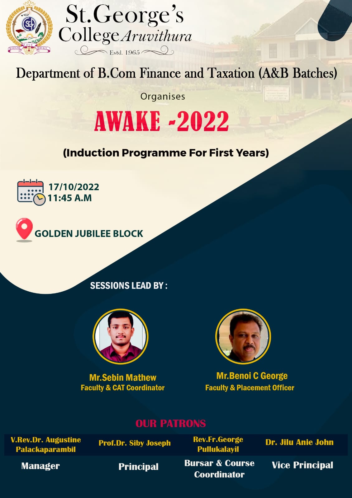 AWAKE-22: Induction Programme for BCom 2022-25 batch